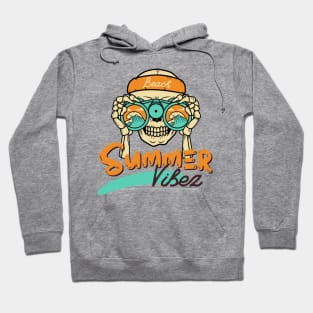 Summer Vibes at the Beach with Cool Skull Hoodie
